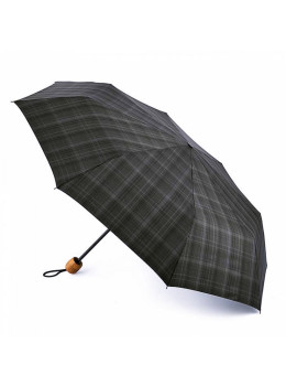Парасолька чоловіча Fulton G868 Hackney-2 Charcoal Check (Темно-серая клетка)