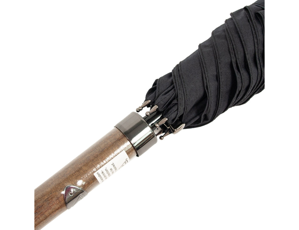 Парасолька-тростина чорного кольору Fulton Mayfair-1 G894 -  Black (Чорний) - Фотографія № 12