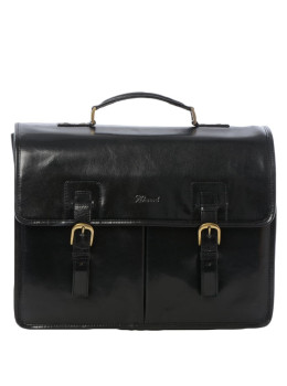 Чоловічий шкіряний портфель Ashwood Gareth Briefcase Black