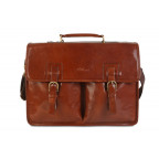 Чоловічий шкіряний портфель Ashwood GARETH BRIEFCASE VT CHESTNUT - Фотографія № 100