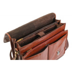 Чоловічий шкіряний портфель Ashwood GARETH BRIEFCASE VT CHESTNUT - Фотографія № 103