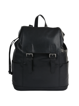 Мужской кожаный рюкзак с клапаном Ashwood Leather Harvey Black