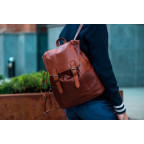 Чоловічий шкіряний рюкзак із клапаном Ashwood Leather Harvey Tan - Фотографія № 104