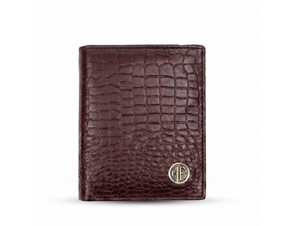 Мужской кожаный кошелек Hammonds Flycatcher HF514 Croc Brown с RFID-защитой - Фото № 1
