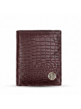 Чоловічий шкіряний гаманець Hammonds Flycatcher HF514 Croc Brown з RFID-захистом