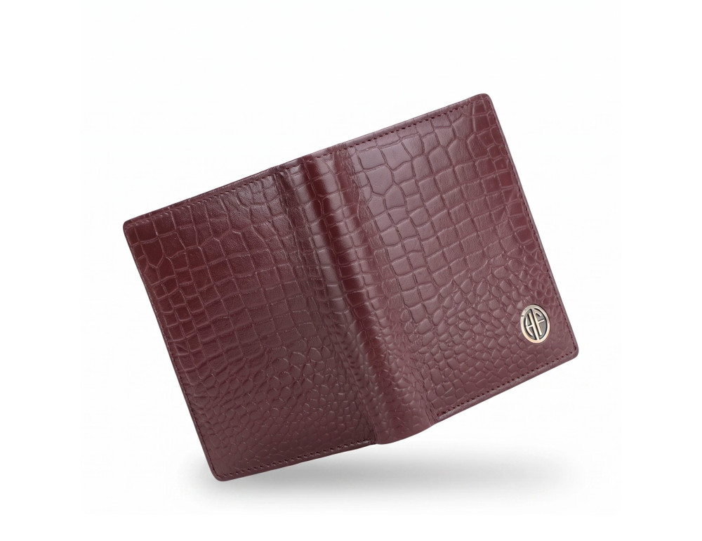 Мужской кожаный кошелек Hammonds Flycatcher HF514 Croc Brown с RFID-защитой - Фото № 4