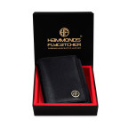 Чоловічий шкіряний гаманець Hammonds Flycatcher HF597 Black (Чорний, матова шкіра) - Фотографія № 103
