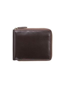 Тёмно-коричневый маленький кошелек Visconti HT14 CHOC Camden c RFID