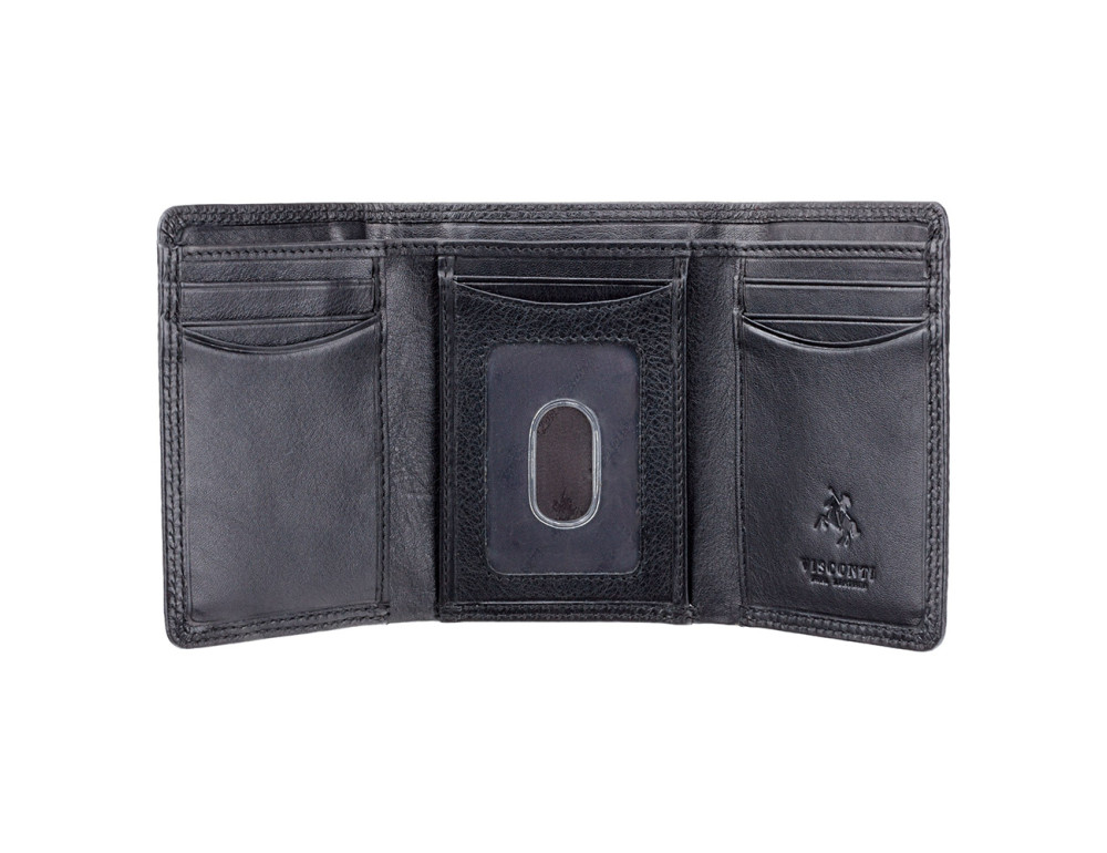 Чорний портмоне Visconti HT18 BLK Compton c RFID - Фотографія № 2