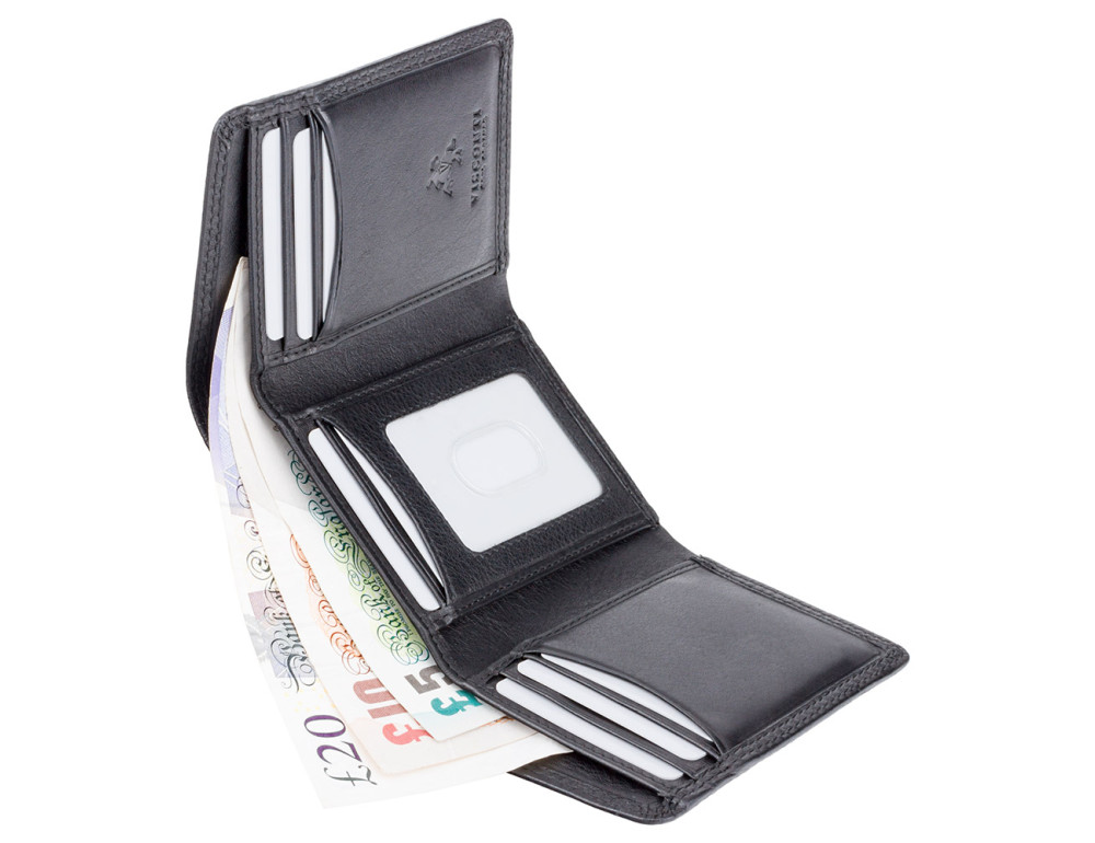 Чорний портмоне Visconti HT18 BLK Compton c RFID - Фотографія № 4