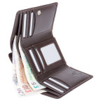 Коричневий жіночий гаманець шкіряний Visconti HT32 CHOC Picadilly c RFID - Фотографія № 103