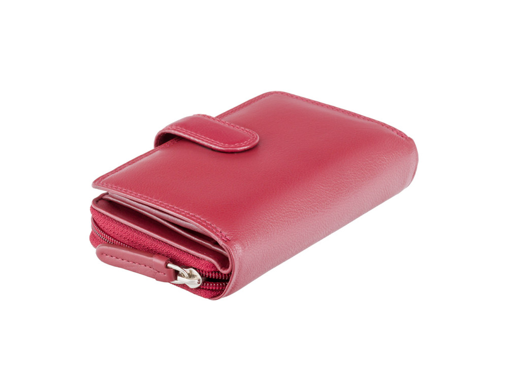 Червоний шкіряний жіночий Visconti HT33 RED Madame c RFID - Фотографія № 3