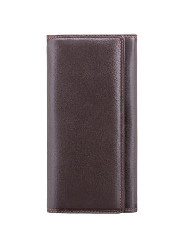 Коричневый женский кошелёк Visconti HT35 CHOC Buckingham c RFID (Chocolate)