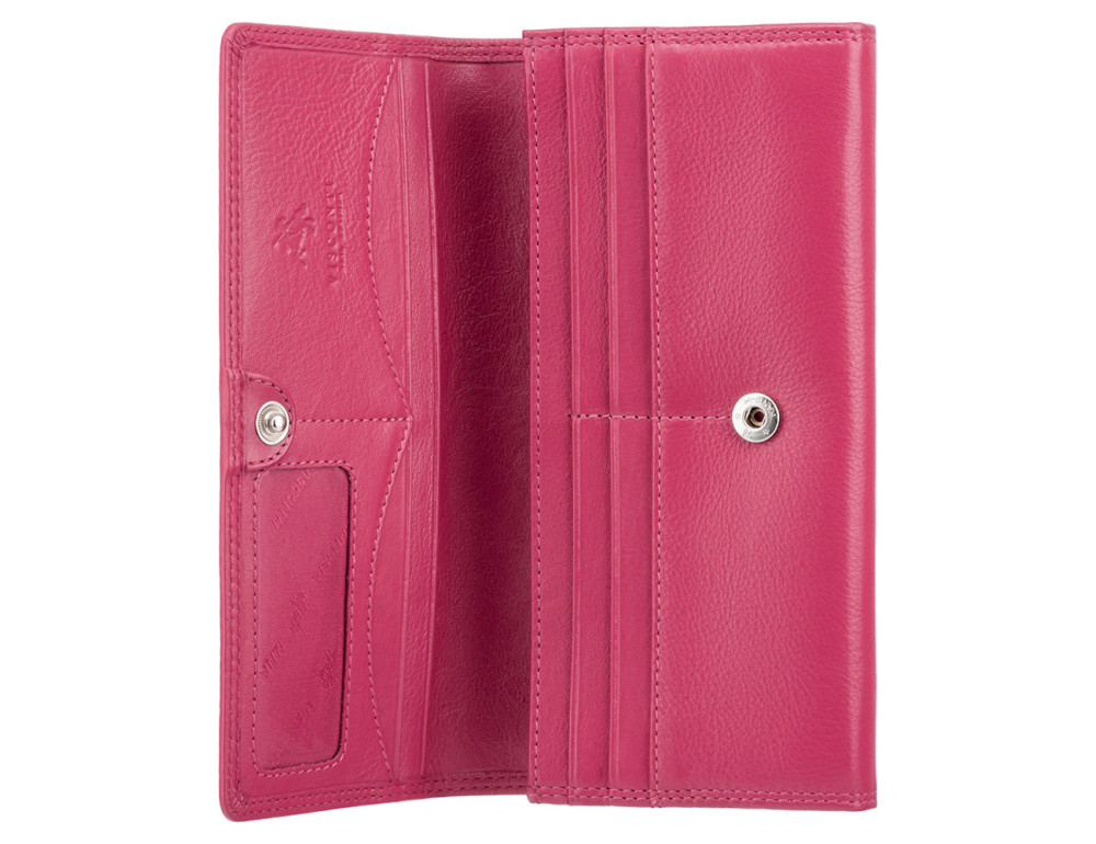 Великий жіночий гаманець кольору фуксія Visconti HT35 FCS Buckingham c RFID (Fuchsia) - Фотографія № 2