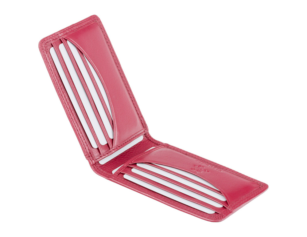 Кожаный картхолдер красного цвета Visconti HT5 Nelson (Red) - Фото № 4