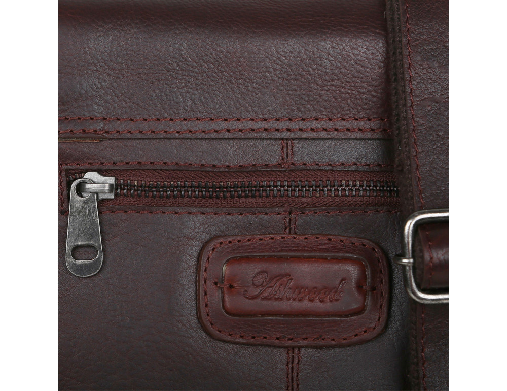 Коричнева шкіряна сумка через плече чоловіча Ashwood Leather Jack Tan - Фотографія № 5