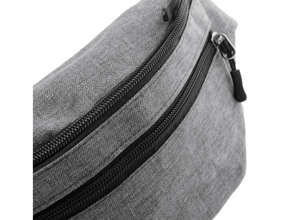 Сіра поясна сумка з тканини Bordlite JBBB 40 (Grey) - Фотографія № 6