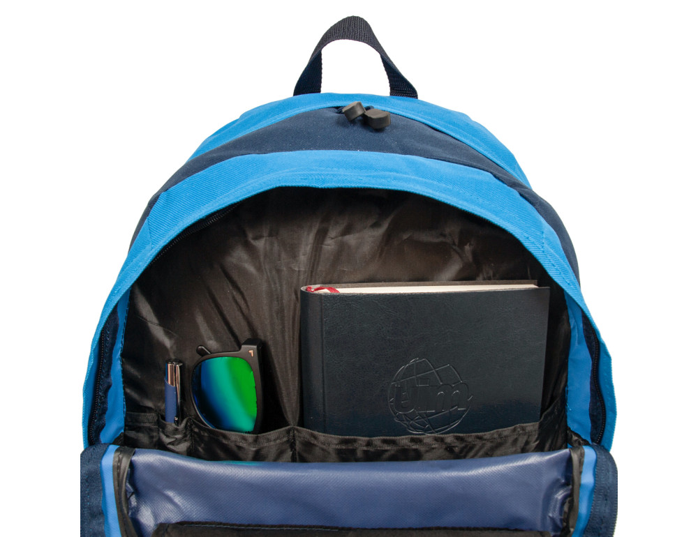 Місткий текстильний рюкзак синього кольору Borderline JBBP194L (Blue/Navy) - Фотографія № 9