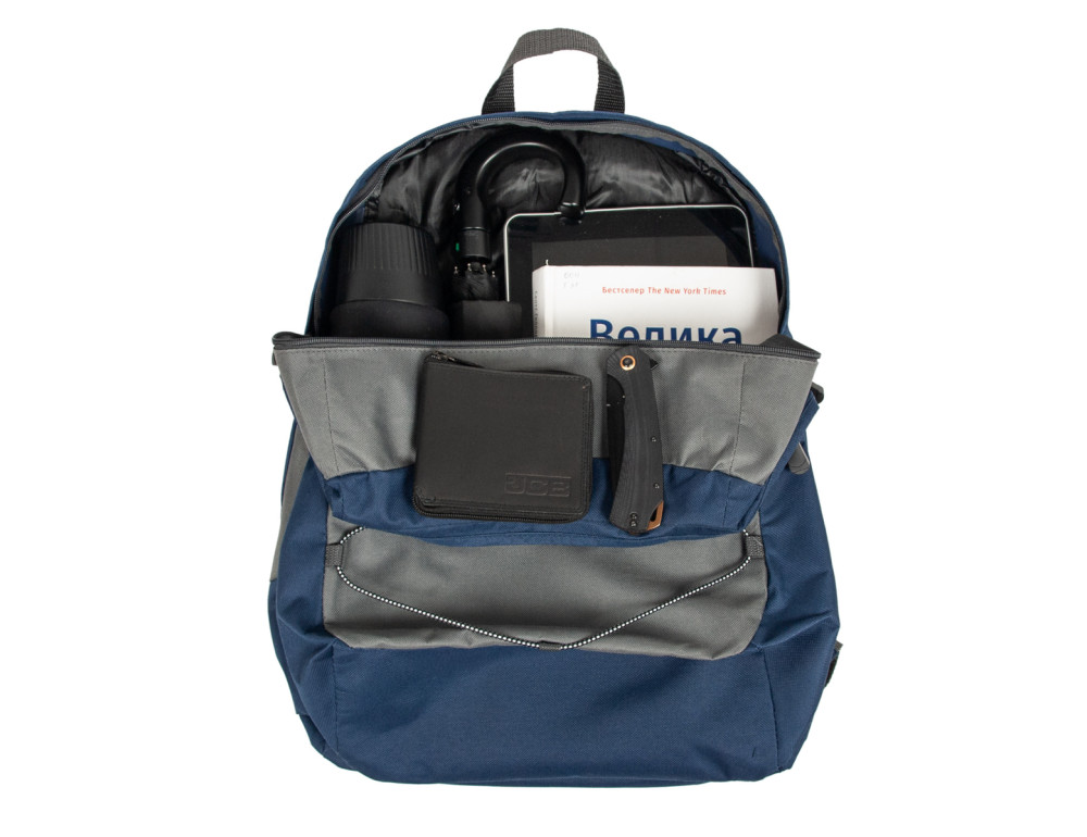 Великий міський рюкзак із текстилю Borderline JBBP194L (Navy/Grey) - Фотографія № 10