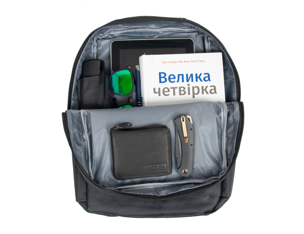 Тканинний чоловічий рюкзак Bordlite JBBP 277 (Black) - Фотографія № 10