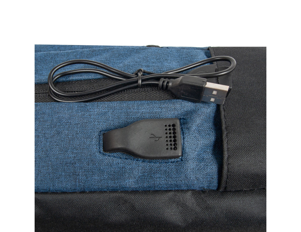 Стильный городской рюкзак из нейлона Bordlite JBBP 277 (Navy/Black) - Фото № 9