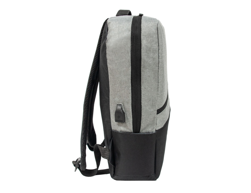 Тканевый городской рюкзак Bordlite JBBP277 (Grey/Black) - Фото № 3