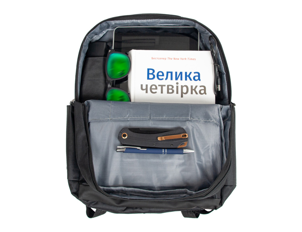 Текстильный городской рюкзак для ноутбука Bordlite JBBP 278 (Black) - Фото № 9
