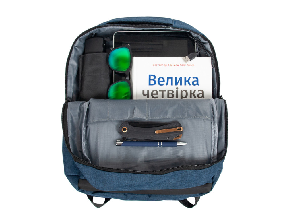 Мужской рюкзак из текстиля Bordlite JBBP 278 (Navy) - Фото № 9