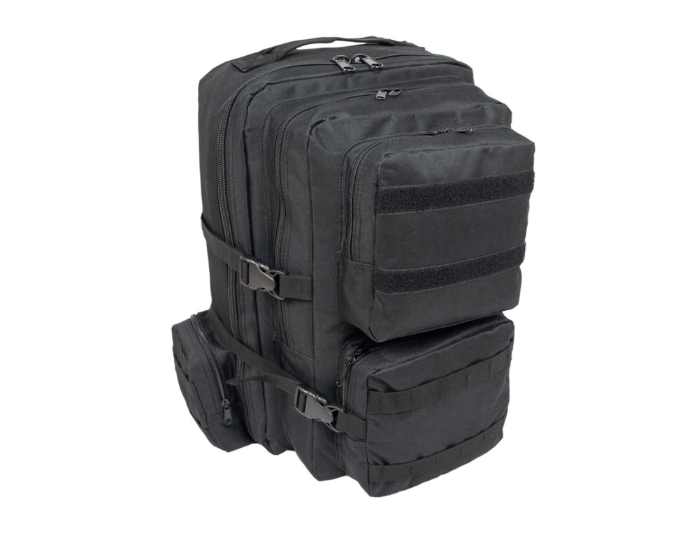 Великий текстильний чорний рюкзак Borderline JBBP 287 (Black) - Фотографія № 2