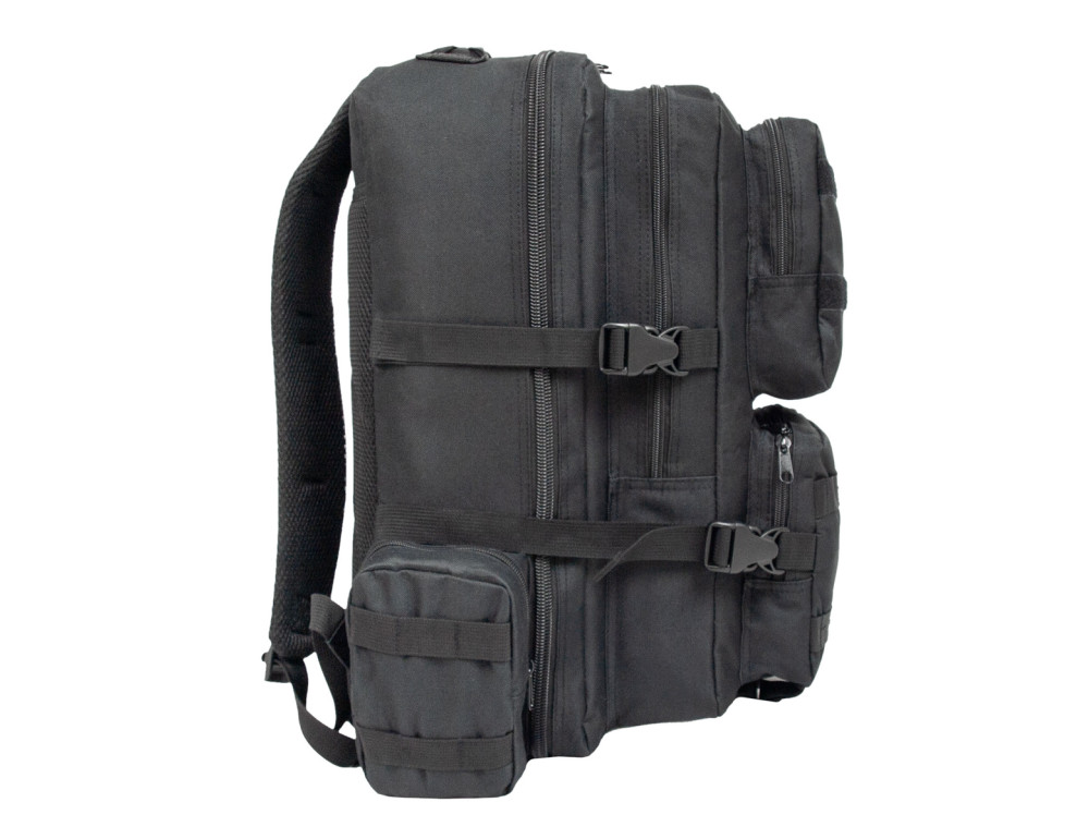 Великий текстильний чорний рюкзак Borderline JBBP 287 (Black) - Фотографія № 3
