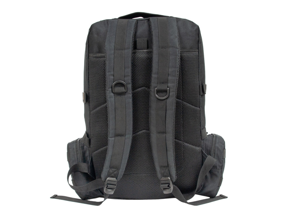 Великий текстильний чорний рюкзак Borderline JBBP 287 (Black) - Фотографія № 4