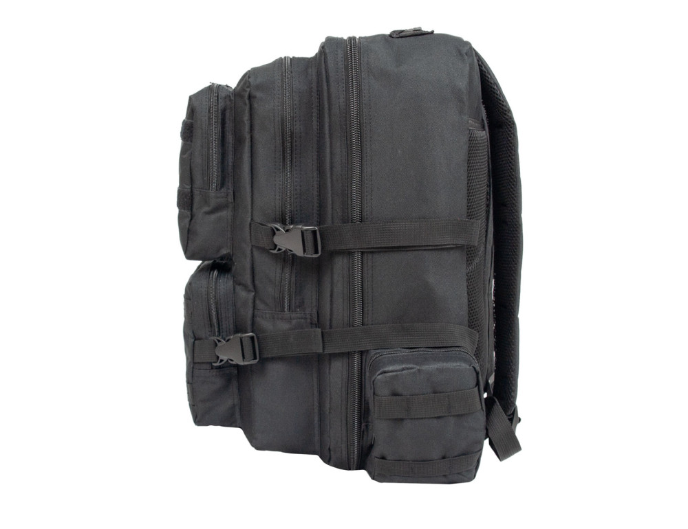 Великий текстильний чорний рюкзак Borderline JBBP 287 (Black) - Фотографія № 5