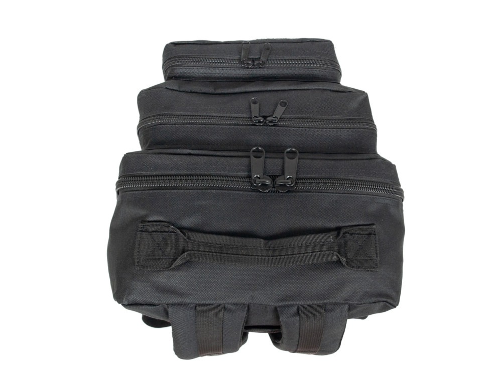 Великий текстильний чорний рюкзак Borderline JBBP 287 (Black) - Фотографія № 6
