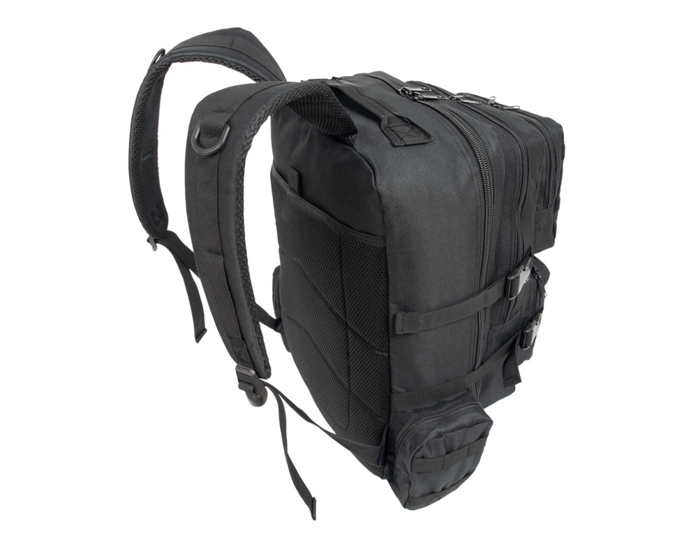 Великий текстильний чорний рюкзак Borderline JBBP 287 (Black) - Фотографія № 8