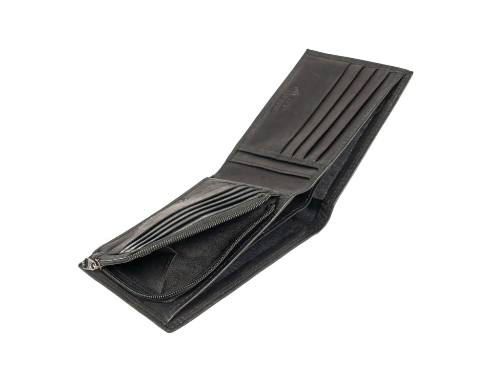 Кошелек кожаный мужской Ridgeback JBNC39MN Black (Черный) - Фото № 4