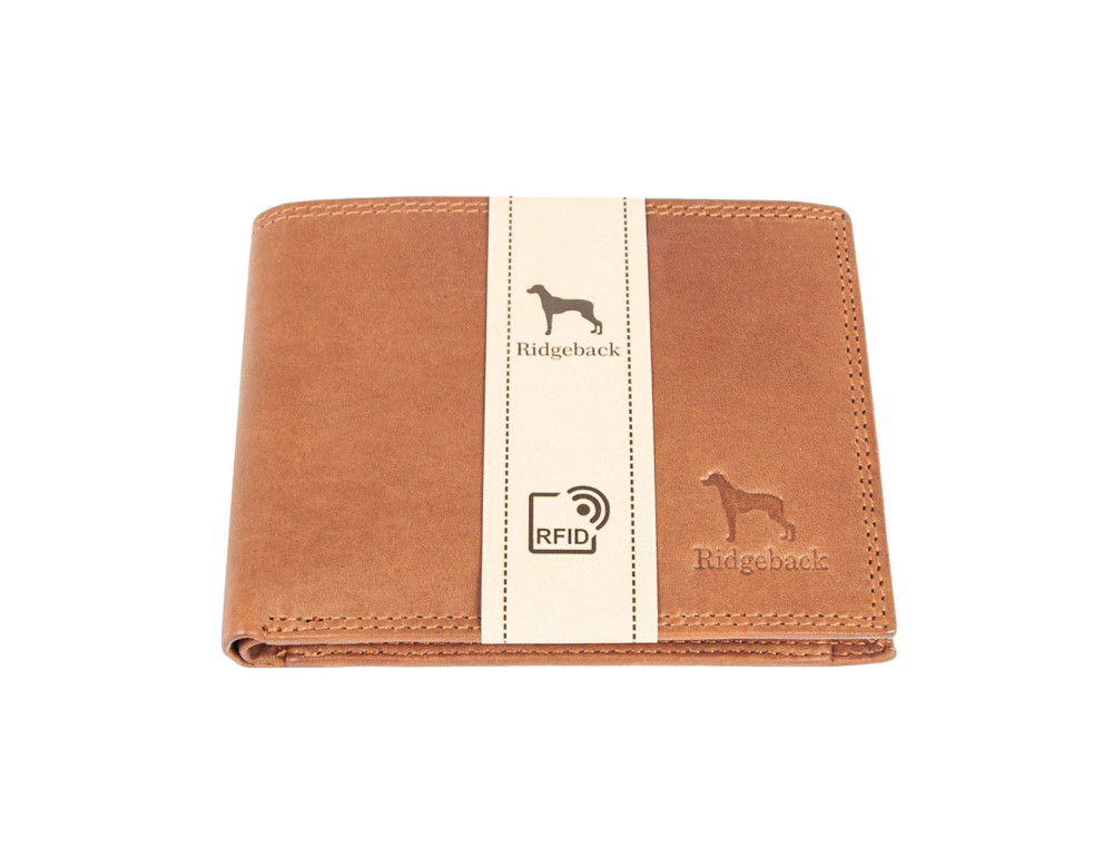 Кошелек кожаный мужской Ridgeback JBNC39MN Tan (Рыжий) - Фото № 6