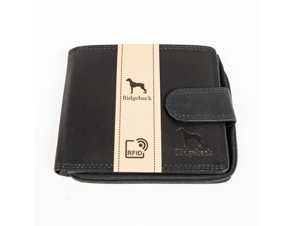 Кошелек кожаный мужской Ridgeback JBNC43MN Black (Черный) - Фото № 6
