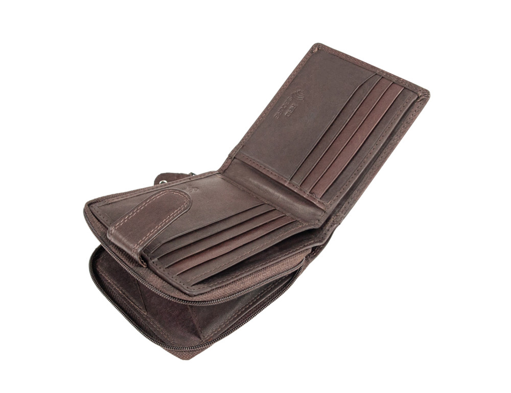 Гаманець шкіряний чоловічий Ridgeback JBNC43MN Brown (Коричневий) - Фотографія № 4