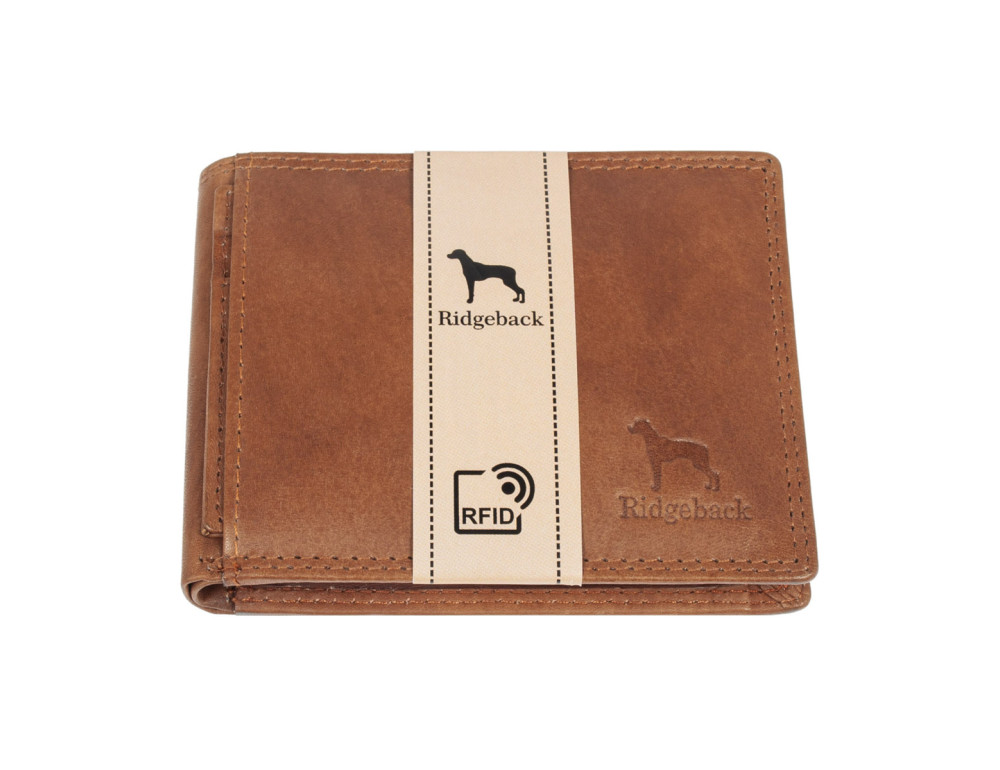 Кошелек кожаный мужской Ridgeback JBNC 39MN Tan (Рыжий) - Фото № 9