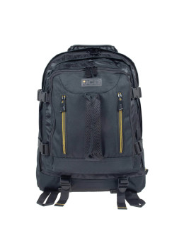 Большой мужской рюкзак текстильний JCB BP18 (Black/Yellow)