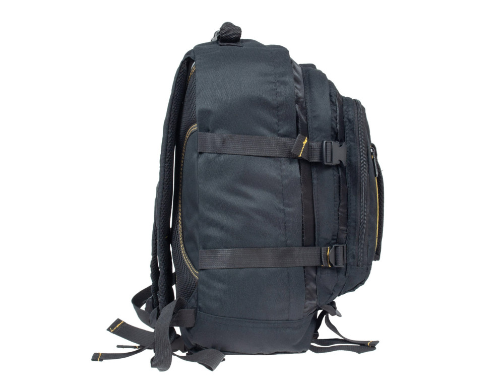 Большой мужской рюкзак текстильний JCB BP18 (Black/Yellow) - Фото № 3