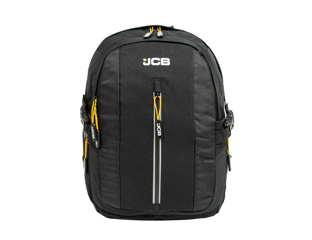 Большой городской рюкзак из текстиля JCB BP66 (Black/Yellow) - Фото № 1