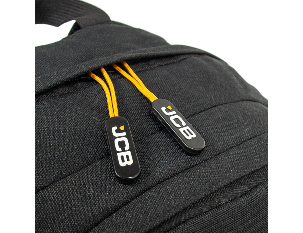 Большой городской рюкзак из текстиля JCB BP66 (Black/Yellow) - Фото № 7