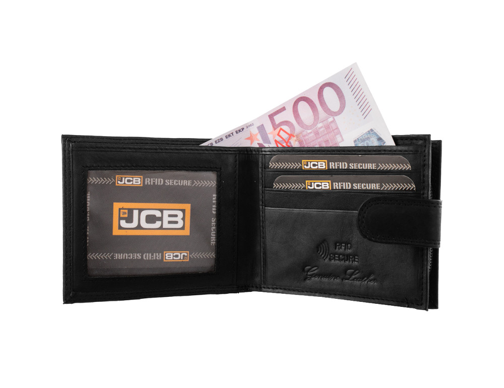 Кошелек кожаный мужской JCB NC45MN Black (Черный) - Фото № 3