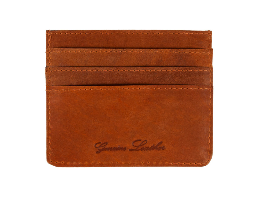 Картхолдер кожаный JCB 07EN OIL TAN - Фото № 2