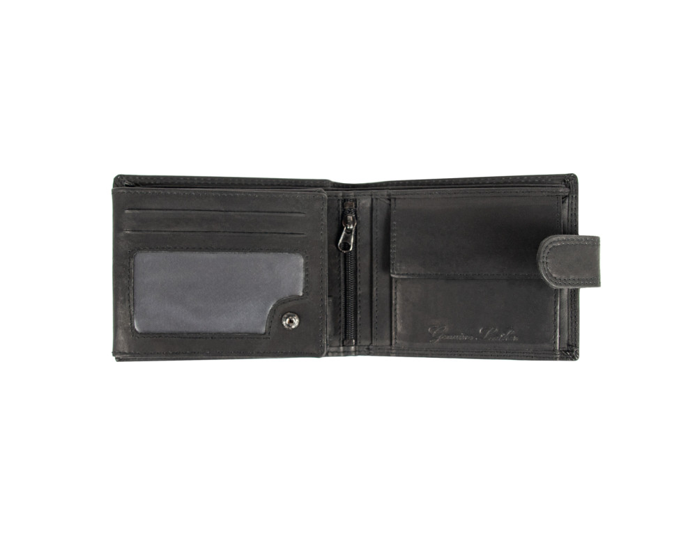 Кошелек мужской кожаный JCB NC42MN Black (Черный) - Фото № 3
