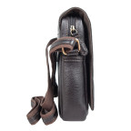 Чоловіча шкіряна сумка через плече Ashwood Leather Jerry Dark Brown  - Фотографія № 102