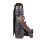 Чоловіча шкіряна сумка через плече Ashwood Leather Jerry Dark Brown  - Фотографія № 104