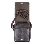 Чоловіча шкіряна сумка через плече Ashwood Leather Jerry Dark Brown  - Фотографія № 106
