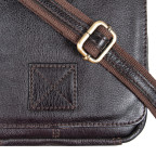 Чоловіча шкіряна сумка через плече Ashwood Leather Jerry Dark Brown  - Фотографія № 108